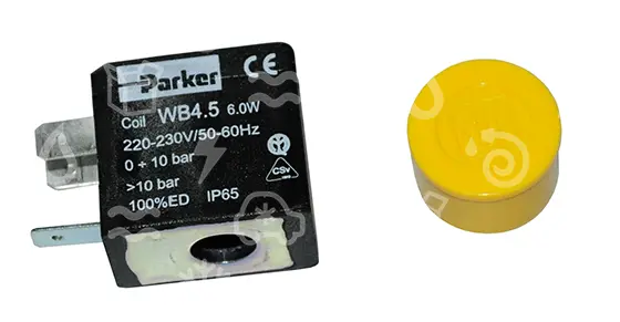 cívka elektroventilu PARKER, WB4.5, 0-10bar, 6W, 230V, 50/60Hz